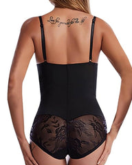 Women's Tummy-Control Sleeveless Tube Top Hip Lace One-Piece Body Shaper