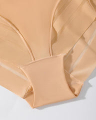 Women's High Elastic Seamless Tummy-Control Butt Lift Mesh Splicing Panties