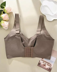 Women's Solid Color Four-Row Adjustable Wire-Free Comfortable bra