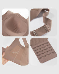 Women's Solid Color Four-Row Adjustable Wire-Free Comfortable bra
