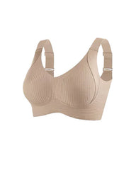 Women's Solid Color Four-Row Adjustable Wire-Free Comfortable bra