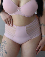 Women's Daily High Elastic Seamless Tummy Lifting Buttocks Mesh Breathable Underwear