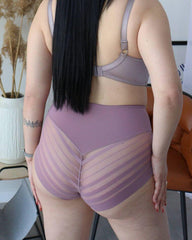 Women's Daily High Elastic Seamless Tummy Lifting Buttocks Mesh Breathable Underwear