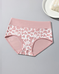 Women's Breathable Soft Love Heart Cotton Printed Panties