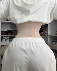 Women's Double Compression Straps Zippered Belly Control Invisible Waist Belt