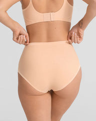 3 Pack High Waist Tummy Lifting Hip Lifting Invisible Cross Comfort Breathable Briefs