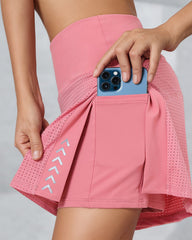 Summer High Waist Side Slits With Pockets Breathable Stretch Yoga Sports Fitness Shorts