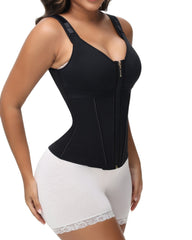 Women's Waist and Abdomen Shaping Tights Ultimate Latex Corset Vest With Bra