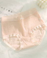 Summer Thin Quick-Drying Translucent Mesh Seamless Cotton Crotch Underwear