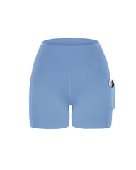 Casual Sports High Waist Breathable With Pockets Cycling Yoga Fitness Shorts