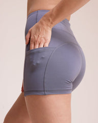 Casual Sports High Waist Breathable With Pockets Cycling Yoga Fitness Shorts