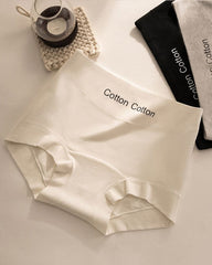 Women's Antibacterial Pure Cotton Seamless High Waist Comfortable Briefs