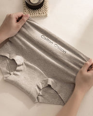 Women's Antibacterial Pure Cotton Seamless High Waist Comfortable Briefs