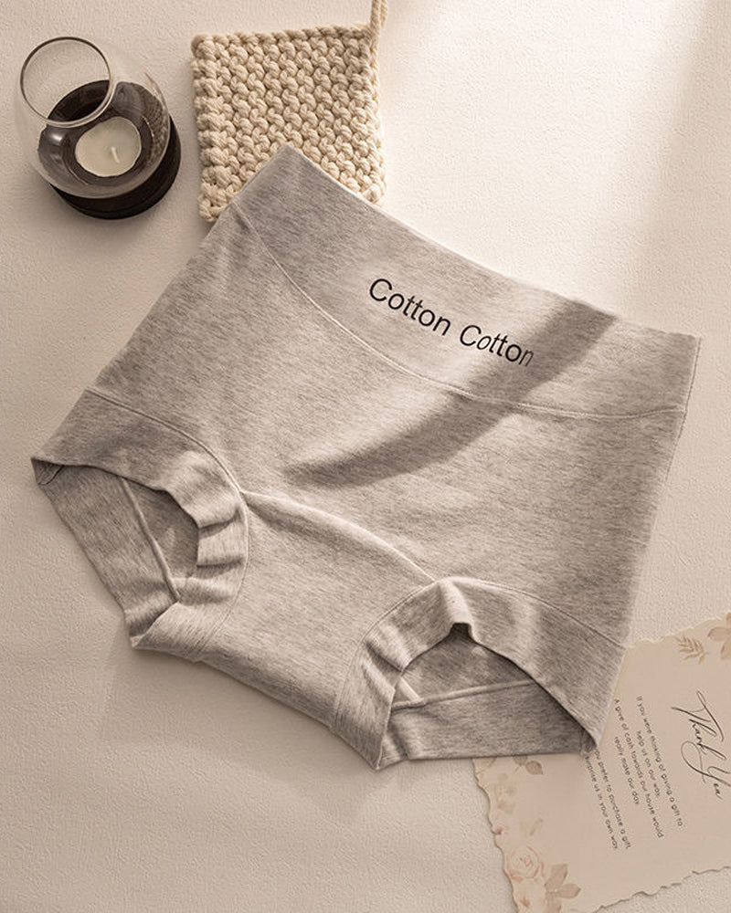 Women's Antibacterial Pure Cotton Seamless High Waist Comfortable Briefs