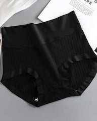 Women's Pure Cotton Antibacterial Crotch High Waist Light Belly Underwear