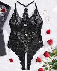 Women's Sexy Lace Bodysuit Pajamas