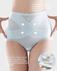Women's Seamless Ice Silk High Waist Comfortable Underwear