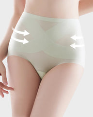 Women's Seamless Ice Silk High Waist Comfortable Underwear