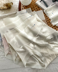 Women's High Waist Ice Silk Pure Cotton Antibacterial Crotch Seamless Underwear