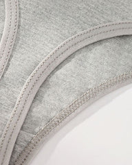 Women's Low-Rise Colorblock Heart-Shaped Lettering Cotton Thong Briefs