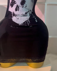 Black Skull Sexy Suspender Lace Dress