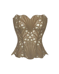 Ladies Elegant Lace Back Tie-up Tube Top Tummy Shaper Top