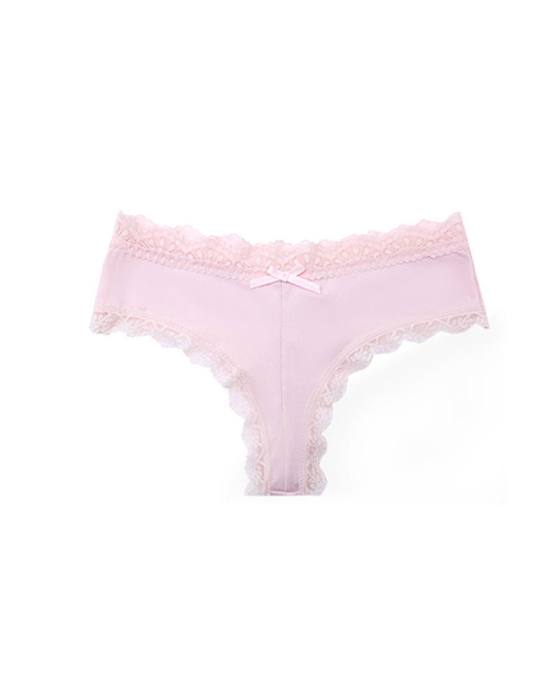 Women's Sexy Comfortable High Elastic Pure Cotton Crotch Lace Breathable Panties