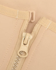 Women's Adjustable Patterned Straps Button Zipper Waist and Abdomen Shaper