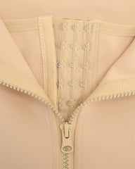 Women's Adjustable Patterned Straps Button Zipper Waist and Abdomen Shaper