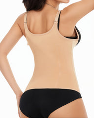 Women's Adjustable Patterned Straps Button Zipper Waist and Abdomen Shaper