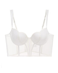 Sexy Sheer Mesh Push-Up Corset Top
