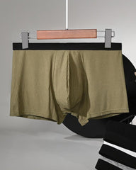 Men's Breathable Colorblock Elastic Waist Briefs