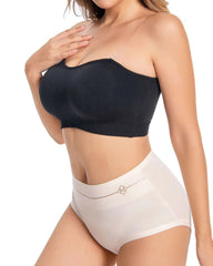 Women's Non-Slip Silicone Push-Up Detachable Shoulder Straps Without Steel Ring Bra