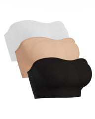 Women's Non-Slip Silicone Push-Up Detachable Shoulder Straps Without Steel Ring Bra