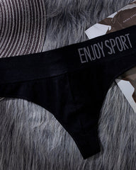 Women's Sexy Seamless Sports Fitness Letter Wide Waist Briefs