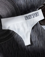 Women's Sexy Seamless Sports Fitness Letter Wide Waist Briefs