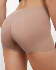 Women's Leopard Print/Solid Seamless Comfortable Breathable Boxer Briefs