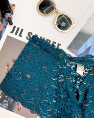 Women's Sexy Flower Lace Back Waist Tie Design Panties