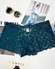 Women's Sexy Flower Lace Back Waist Tie Design Panties