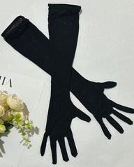 Sexy Lace See-Through Mesh Tulle Skirt Six-Piece Set