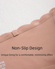 Women's Seamless Strapless Front Buckle Comfort Push Up Bra