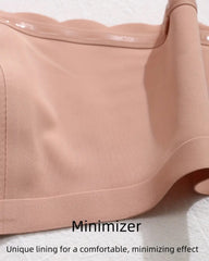 Women's Seamless Strapless Front Buckle Comfort Push Up Bra