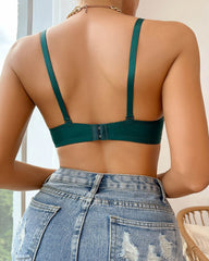 Sexy and Comfortable Bow Scalloped Push-Up Bra