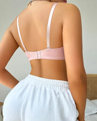 Sexy and Comfortable Bow Scalloped Push-Up Bra