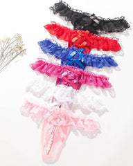 Lace Crotchless Massage Pearl Sexy Thong