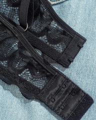 Women's Sexy Lace Mesh Hollow Underwear Set