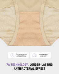 3-Pack High-Waist Lace V-Shaped Breathable Tummy-Control Panties