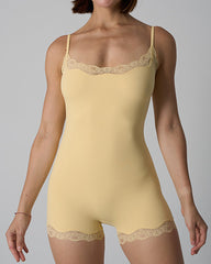 Women's Spaghetti Strap Lace Seamless Sexy Jumpsuit