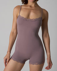 Women's Spaghetti Strap Lace Seamless Sexy Jumpsuit