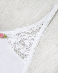Sexy Lace Flower Stretch Thong